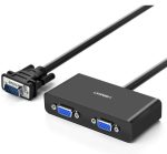 Ugreen VGA Male to 2 Female Video Splitter Cable – 1 Meter, 1080p Support, Signal Booster –