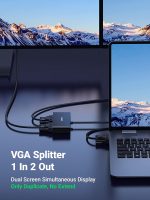 Ugreen VGA Male to 2 Female Video Splitter Cable – 1 Meter, 1080p Support, Signal Booster – - Image 6