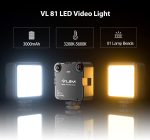 Ulanzi VL‑81 Bi‑Color Mini Fill Light – 3000 mAh Rechargeable LED for Vlog & Camera - Image 5