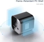 Universal Adapter MC09 – Multi-Nation Plug Converter with USB Ports for Travel & Home | - Image 3