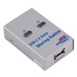 USB 2.0 Auto Sharing Switch for Printer | 2-Port/4-Port Plug & Play Printer Share Hub