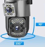 V380 WiFi 4G Smart Net Security Camera VC4 – Dual Lens, 4MP, AI Motion Detection, Best Price In Muscat Oman - Image 2