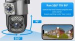 V380 WiFi 4G Smart Net Security Camera VC4 – Dual Lens, 4MP, AI Motion Detection, Best Price In Muscat Oman - Image 3