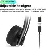 Venker U15 Conference Headset – Wired USB/USB‑C & 3.5 mm Jack with Noise‑Reducing Mic – - Image 2