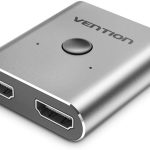 Vention HDMI Bi-Direction Switcher Splitter – 2-Port 4K@60Hz HDMI 2.0 Switch – Supports 3D, HDR, Dolby Audio – Plug & Play