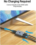 Vention HDMI Bi-Direction Switcher Splitter – 2-Port 4K@60Hz HDMI 2.0 Switch – Supports 3D, HDR, Dolby Audio – Plug & Play - Image 4