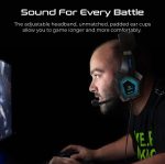 Vertux Denali High Fidelity Surround Sound Gaming Headset – 40mm Drivers, RGB Lighting, Noise-Isolating Microphone, - Image 5