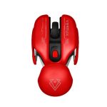 Vertux Glider Gaming Mouse Black Maroon – High Precision Wired RGB Mouse with Adjustable DPI