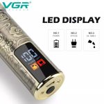 VGR V-073 Professional Hair & Beard Trimmer – Cordless, 1500mAh Battery, LED Display, Stainless Steel Blades, Type-C Charging, - Image 4