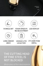 VGR V-268 Professional Hair Clipper – Cordless, 200-Minute Runtime, Stainless Steel Blades, LED Display, USB Charging, - Image 2