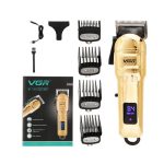 VGR V-268 Professional Hair Clipper – Cordless, 200-Minute Runtime, Stainless Steel Blades, LED Display, USB Charging, - Image 5