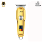 VGR V-290 Professional Hair Trimmer – Cordless, 120-Minute Runtime, Stainless Steel T-Blades, LED Display, USB Type-C Charging,