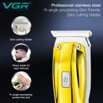 VGR V-995 Professional Cordless Hair & Beard Trimmer with Turbo Mode – 2000mAh Battery, 4 Guide Combs, USB Charging – - Image 6