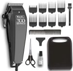 Wahl Home Pro 300 Corded Hair Clipper with 8 Guide Combs & Self-Sharpening Blades –