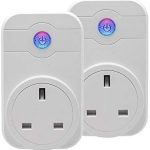 WiFi Plug SWA1 (2-Pack) Smart Socket | App & Voice Control (Alexa & Google), Timer, Remote On/Off