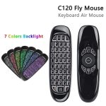 Wireless RGB Backlit Air Remote Mouse – 2.4GHz Gyroscopic Controller with Mini Keyboard for Smart TV, PC, and Android Devices, - Image 3