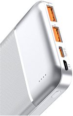 WIWU Speedy Series 10000mAh Power Bank (JC-19B) — PD & QC Fast Charging up to 22.5W, Type-C + Dual USB, Safety Protection - Image 3