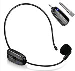 Xiaokoa Wireless Mic N81 UHF – 50 m Range Smart Lavalier & Headset Mic for Fitness, Teaching & Streaming –