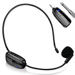 Xiaokoa Wireless Mic N81 UHF – 50 m Range Smart Lavalier & Headset Mic for Fitness, Teaching & Streaming –
