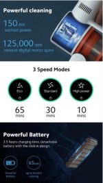 Xiaomi Mi Vacuum Cleaner G10 – 150AW Cordless Handheld Vacuum with LCD Display & 65-Min Runtime - Image 5