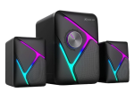Xtrike ME SK-610 2.1 RGB Multimedia Speakers - 11W Stereo Bass, USB Power & 3.5mm Input