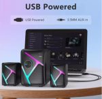 Xtrike ME SK-610 2.1 RGB Multimedia Speakers - 11W Stereo Bass, USB Power & 3.5mm Input - Image 3