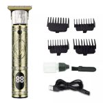YACD D-001 Professional Cordless Hair Trimmer with LED Display and USB Charging –