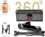 Yesido C117 360° Adjustable Car Seat Headrest Phone/Tablet Holder – Foldable Arm, ABS+Aluminum – - Image 3